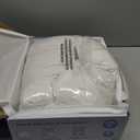 LBRO2M Canadian Fluffy Goose Down Pillow King Size 1050 Fill Power 80% Goose Down with 600TC 100% Cotton Pillow Shell Down Pillows Ideal for Plush Comfort and Support (20"X36", Set of 1) (White)