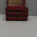 Wooden Jewelry Box with Mirror, Classical Wood Jewlery Box Jewelery Storage Box Case Holder Jewellery Chest Organizer with Drawer Mom Gifts Mothers Day Gift for Women Girls Ring Necklace Earring