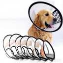 Adjustable Soft Pet Cone Collar for Dogs and Cats - Comfortable Elizabethan Collar for Surgery Recovery, Wound Protection, Grooming & Licking Prevention (Black, M)