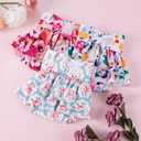 CuteBone Female Dog Diapers with Skirts 3 Pack Reusable Puppy Dresses Pants for Heat Cycle Period QBD03XS. XS Size