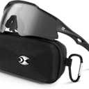 Sports Polarized Sunglasses for Men: Womens Cycling Sun Glasses UV400 Protection Goggles for Baseball Running