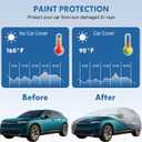 KEYOOG 6-layer Full Car Cover Is All-weather Waterproof, Universal In All Seasons, Snow Prevention, Rainproof, Acid Rainproof, Sunscreen, Ultraviolet-proof, Universally Applicable To Sedan (188"-198")