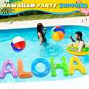 Sumind 8 Pcs Aloha Floating Pool Letters Set,20 Inch Inflatable Decor,Vivid, Medium