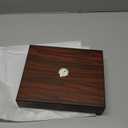 Cigar Humidor - Holds 20 Cigars - Spanish Cedar Wood - Portable Desktop Storage Box with Divider, Humidifier, Hygrometer - Macassar Brown & Black - Gift for Men