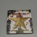 Christmas Tree Star Topper, 8" Gold Xmas Star Tree Decorations, 3D Shatterproof Bethlehem Star Tree Topper Decorations, Waterproof Christmas Tree Topper Decor for Holiday Home Outdoor Ornament