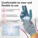 2 x HandLove Cut Resistant Gloves, 100% Food Contact Safe, CE Level 5 Premium Protective Cutting Gloves (Medium, Blue)