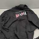 Blessed Mama Cute Floral Design Zip Hoodie, XL