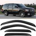 Window Rain Guards Visors for 2007 2008 2009 2010 2011 2012 2013 2014 Chevy Tahoe/GMC Yukon, Window Vent Wind Shades Deflectors Shield for 07-14 Tahoe/Yukon