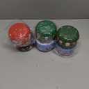 Mumufy 6 Pcs Christmas Cookie Tins 8 Styles Candy Tinplate Retro Tins Candle Tin Storage Containers Metal Cookie Jars Round Nesting Containers for DIY Candles, Dry Storage, Spices, Tea, Candy