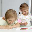 Motthjcw 24 Pack Halloween Witch Pens, Princess and Witch Party Favors, Witch Party Decorations, Fluffy Pink Pom Puff Ballpoints & Striped Witch Broom Ballpoints, Cute Pens Pink Office Supplies