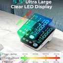 Blood Pressure Monitor, Automatic Upper Arm Blood Pressure Monitors for Home Use, 2 Blood Pressure Machine Cuff(9-17in & 13-21in) with Large LED Backlit Display, 3x199 Reading Memory Users White
