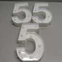 3 x LED Marquee Numbers, Small Light Up Numbers for Party, 8.58 Inch Battery Powered Lighted Number for Birthday, Night Light, Table or Home Decor (Number 5)