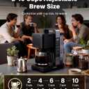 SHARDOR 10-Cup Coffee Maker, Programmable Drip Coffee Machine with 210 Cup Setting, Adjustable Keep-Warm Control, Removable 50oz Water Tank, Brew Strength Control & Brew Pause, Black