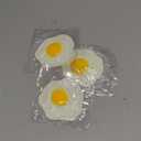 STOBOK Artificial Fried Egg Toy, 3pcs Fake Fried Egg Poached Egg Simulation Poached Egg Novelty Squeeze Toys for Kids Children, Eggs Simulation Toy Food Simulation Toys
