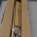 Gold Decorative Crystal Curtain Rods:66-120 Inch Heavy Duty Adjustable Window Curtains Rods for Bedroom Living Room,Brass Golden Modern Girly Acrylic Drapery Rod with Sheer Bling Foil Finials