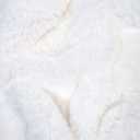 Hug-Z Arctic Rabbit Minky Fabric by The Yard DIY Baby Blankets Decor Clothing Snuggle Shaggy (White)