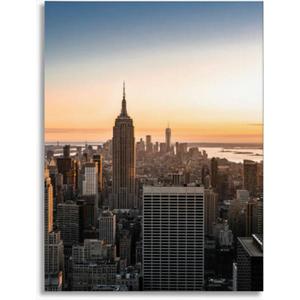 Bathroom Wall Art Manhattan Pictures Wall Decor Framed Canvas Wall Art for Bedroom Artwork Paintings Living Room Kitchen Farmhouse 16x20 (Color6)