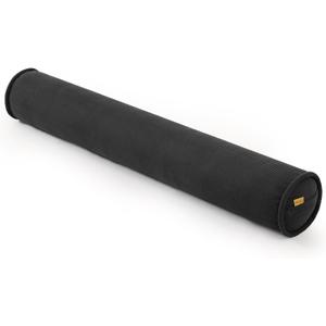 Cuddle Pillow Corduroy Long Body Pillow for Adults, Cozy Bolster Pillow for Bed, Soft & Supportive for Relaxing Sleep,59 x 7.87 Inches,Lamp Black