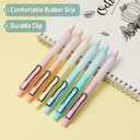 Mr. Pen- Retractable Gel Pens, 6 Pack, Black Ink, Pastel Barrels, Fine Point 0.5 mm, Fast Dry, Smooth Writing, Cute Gel Ink Pens for Drawing, Journaling, Writing Planner and School Supplies