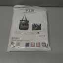 VWV-Whizzing Embroidery Canvas Tote Bag DIY Kit for Beginners, Complete with Pattern, Hoops, Color Threads, Tools & Detailed Instructions for Adults (13X15(in) Black-Bu)