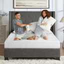 Twin Size Mattress Gel Memory Foam Bed Mattress in a Box Medium Firm and Good Support Removable and Washable Design Breathable Fabric Small Compression Packaging for Kids and Adults