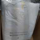 100% Cotton King Duvet Cover Set with 2 Pillow Shams, White