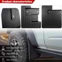 Mud Flaps Splash Guards for Ford Bronco Badlands 2021 2022 2023 External Accessories, Front and Rear Plastic Mudguards Mudflaps, 4pcs