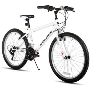 HH HILAND 26 inch Mountain Bike for Men and Women, 18 Speeds High-Carbon Steel Frame, Sport Cycling MTB Bicycle for Adult White