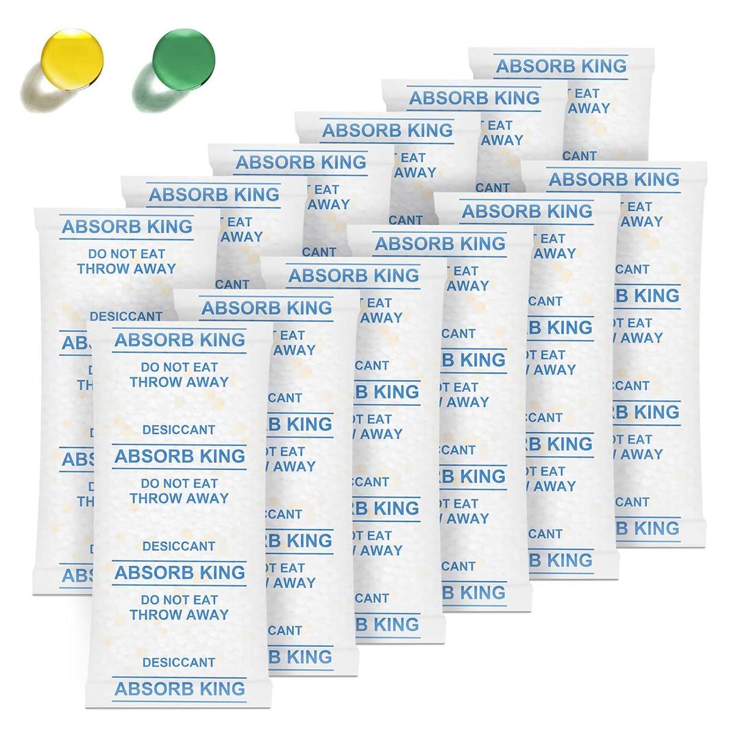 Silica Packets  2 Gram 400 Packs Silica Gel Packets, Food Grade Desiccant Packs with Color Indicating, Premium Moisture Absorbers for Spices, Foods, Seeds, Dehydrated Vegetable Storage
