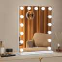 Hollywood Vanity Mirror with Lights, Vertical 20.6 Inch, White