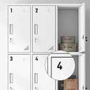 3 x 5" Aluminum House Numbers, Black Metal Address Door Numbers, Metal House Address Number for Outside, Modern Apartment Street Mailbox Number (3)