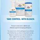 Clorox Healthcare Bleach Germicidal Wipes, 6" x 5", 150 Count Canister 