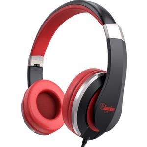 ELECDER i41 Kids Headphones, Headphones for Kids Children Girls Boys Teens Foldable Adjustable On Ear Headphones with 3.5mm Jack for Cellphones Computer MP3/4 Kindle School(Red/Black)