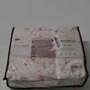 Modern Threads 4-Piece Ultra Soft Microfiber Bed Sheets Set, Wrinkle Free Sheets with Deep Pockets Fitted Sheet, Flat Sheet & Pillowcases, Lightweight Breathable Bedding, Floral Rose, Queen