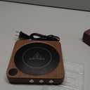 House Gem Mug Warmer - 36W Coffee Mug Warmer for Desk with Temperature Display, 2-12Hrs Auto Shut Off, Smart Candle Warmer - Ideal Coffee Gifts Accessories Keep Beverages Coffee Warmer (Wood) (Wood)