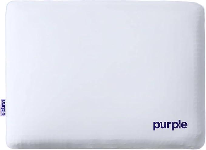 Purple DreamLayer Pillow - King Size - Cooling Memory Foam Alternative Neck Pillow, Soft Contour-Hugging GelFlex Grid and MicroAir Foam, Adjustable Loft, Pressure-Relieving Support