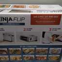 Ninja Air Fryer Toaster Oven Combo | 8-in-1 Functionality | Flip Up & Away for Storage Space | Air Fry Basket, Sheet Pan, Wire Rack & Removable Crumb Tray |1800 Watt | Stainless Steel | SP151