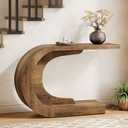 43" Console Table, C-Shaped Modern Accent Table Hallway Table