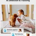 blurams Security Camera 2K, Baby Monitor Dog Camera 360-degree for Home Security w/Smart Motion Tracking, Phone App, IR Night Vision, Siren, Works with Alexa & Google Assistant & IFTTT, 2-Way Audio