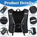 Hydration Backpack with 2L Water Bladder Bag, Lightweight and Breathable Running Vest for Men, Adjustable Chest Straps Water Pack for Cycling Hiking Climbing Outdoor