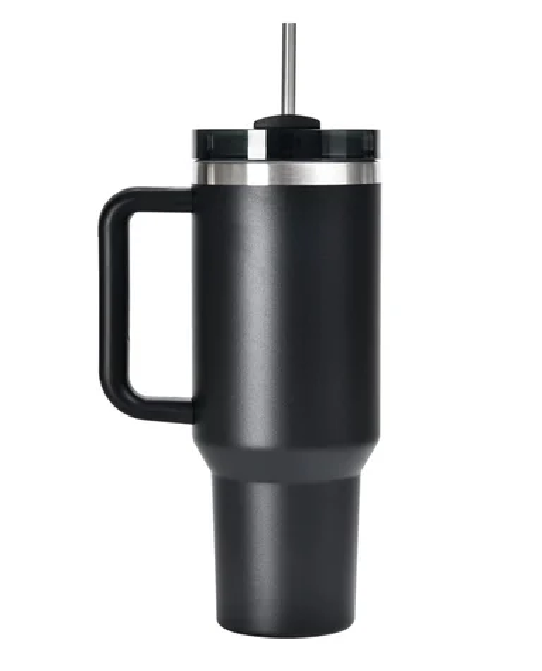 STAINLESS STEEL INSULATED TUMBLER
WITH LEAKPROOF LID DOUBLE WALL VACUUM INSULATED

40 OZ (1183 ML)