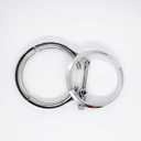4" stainless steel Exhaust V-band Flange Clamp Kit For T4 flanged Borg Warner Turbo S400 S400SXE S475 S463 with the Flat face