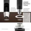 CRAFTMEMORE 5/8" (16MM) Hole 50 Sets Grommets Eyelets with Washers for Leather, Tarp, Canvas (Gunmetal)