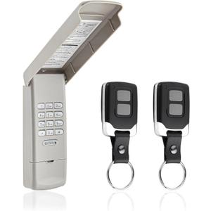 Garage Door Opener Keypad with 2 Garage Door Opener Remote for Liftmaster Chamberlain Craftsman Remote Keypad 877MAX 893LM 893Max 971LM 371LM, Purple Yellow Red Orange Learn Button