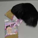 H&Bwig H&B Mens Short Black Wigs Layer Wavy Wigs for Men Natural Synthetic Hair Wig for Man Men Guy Cosplay Anime Party Costume Anime