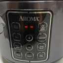 AROMA Digital Rice Cooker, Multicooker, 6-Cup (Uncooked) / 12-Cup (Cooked), Steamer, Slow Cooker, Oatmeal Cooker, Grain Cooker, Auto Keep Warm, 3 Qt, Black, ARC-966BD