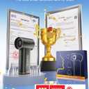 2025 Portable Mini Handheld Fan, Powerful Turbo 80000RPM High Speed, [18H Max Cooling Time] 5 Speeds Rechargeable Personal Mini Small Pocket Fan with lanyard for Travel, Outdoor (Black)