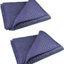 PONGHEI 2 Moving Blankets 40"x 72" Heavy Duty Packing Blankets for Moving Shipping Thick Furniture Wrapping for Moving Supplies Professional Quilted Shipping Blankets
