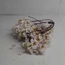 12 Pcs Artificial Cherry Blossom Flowers 40" Faux Silk Cherry Blossom Stems Fake Real Touch Peach Branches for Wedding Home Garden Japanese Decor Ivory White
