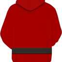 Funny Christmas Hoodie for Men Women Santa Claus Costume Hoodies Sweatshirt (Large)